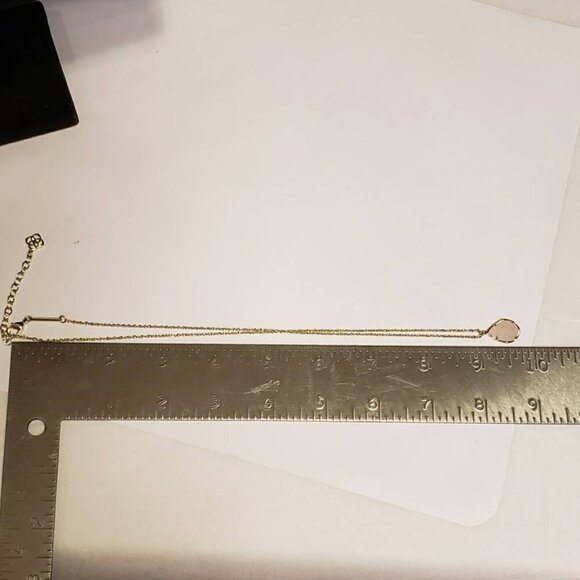 Kendra Scott Kiri Necklace Rose Pink Quartz Stone - Picture 5 of 5